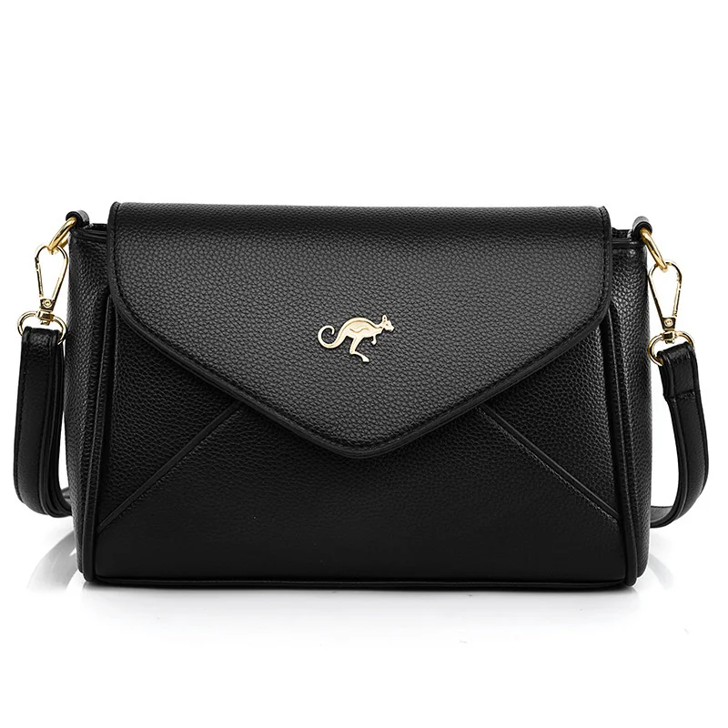 Women's bag 2022 new splicing Single Shoulder Messenger Bag fashionable atmosphere middle-aged women's bag simple mother's small