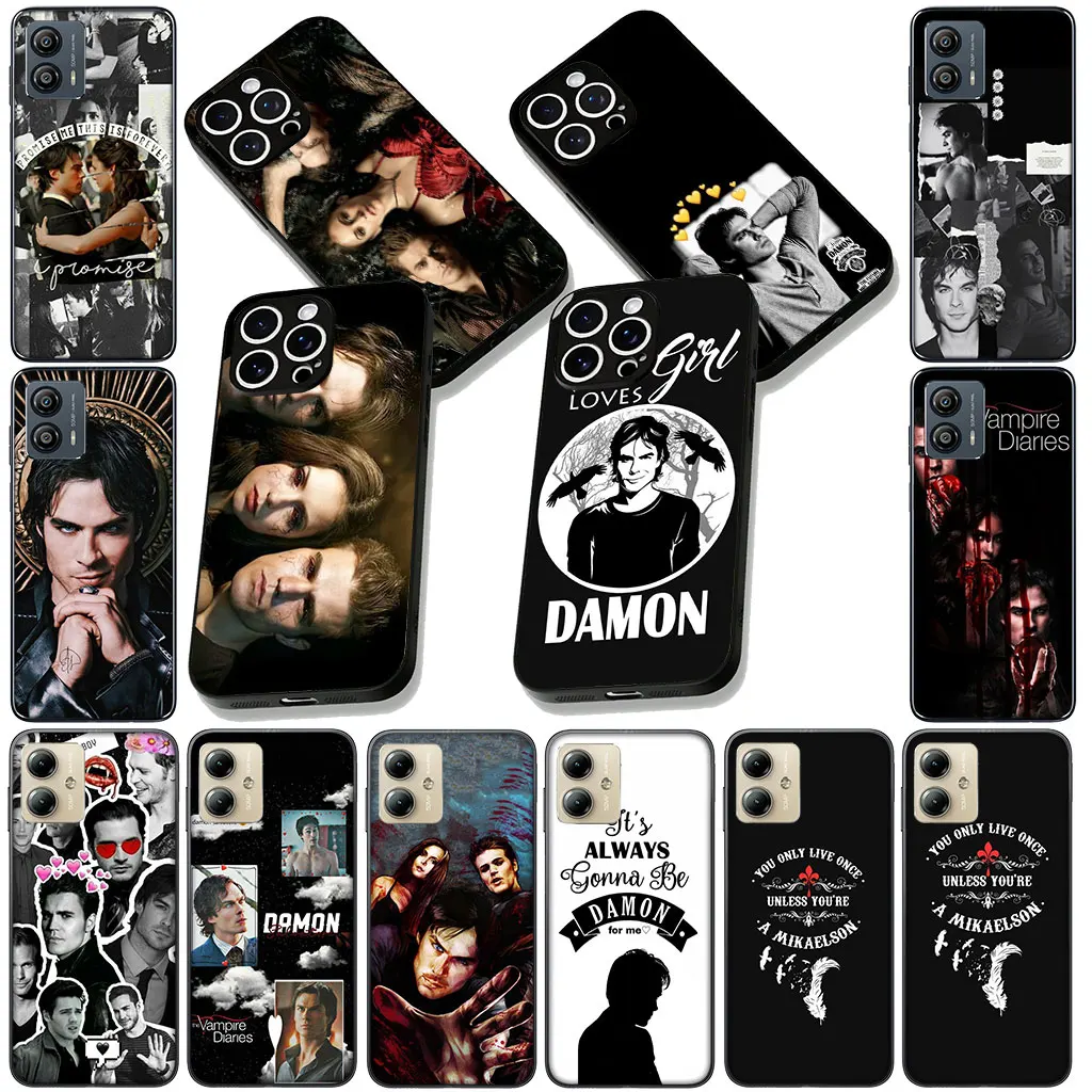 Фото Чехол для телефона Motorola Moto Edge 50 30 Fusion 40 NEO Ultra Pro E14 G20 E15 G35 G84 G13 G53, чехол-кейс The Vampires D-Diaries №4
