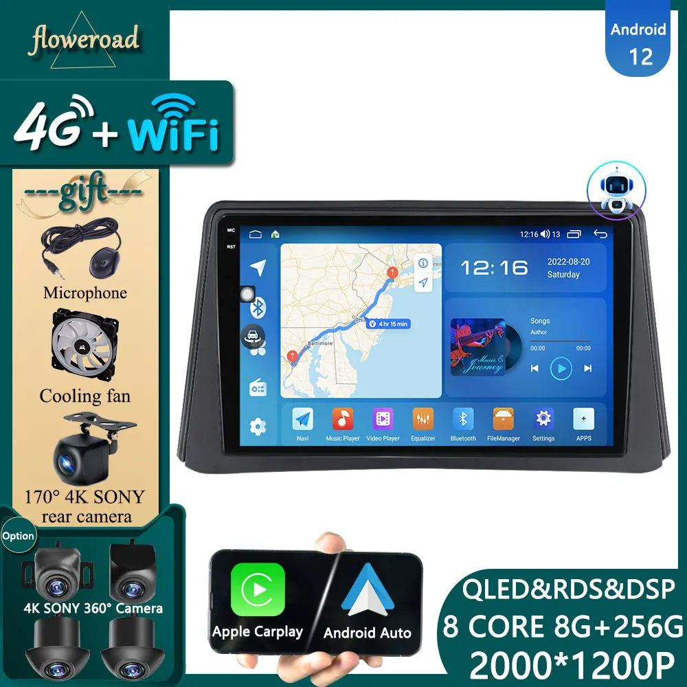 

Car Intelligent System For Opel Mokka 1 2012-2016 Carplay Screen Multimedia Player Android 12 Navigation GPS Stereo 2din DVD DSP