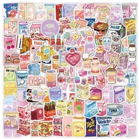 103060pcs kawaii snack food ins style stickers diy fridge phone guitar notebook luggage cartoon sticker decal fun for kids toy