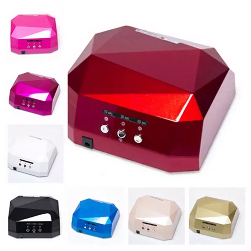 

NEW2023 Sensor 36W UV Lamp Nail Dryer Diamond Shape CCFL Light Gel Curing LED UV Lamps Drying For UV Gel Polish Nail Art Tools
