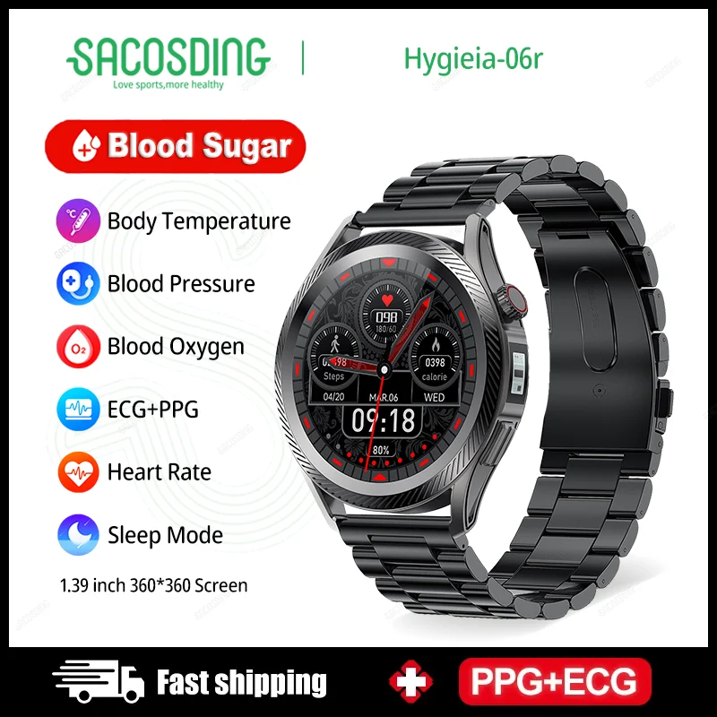 

Новинка, точные умные часы с экраном 360*360 HD, термометром и пульсометром, спортивные умные часы для здоровья