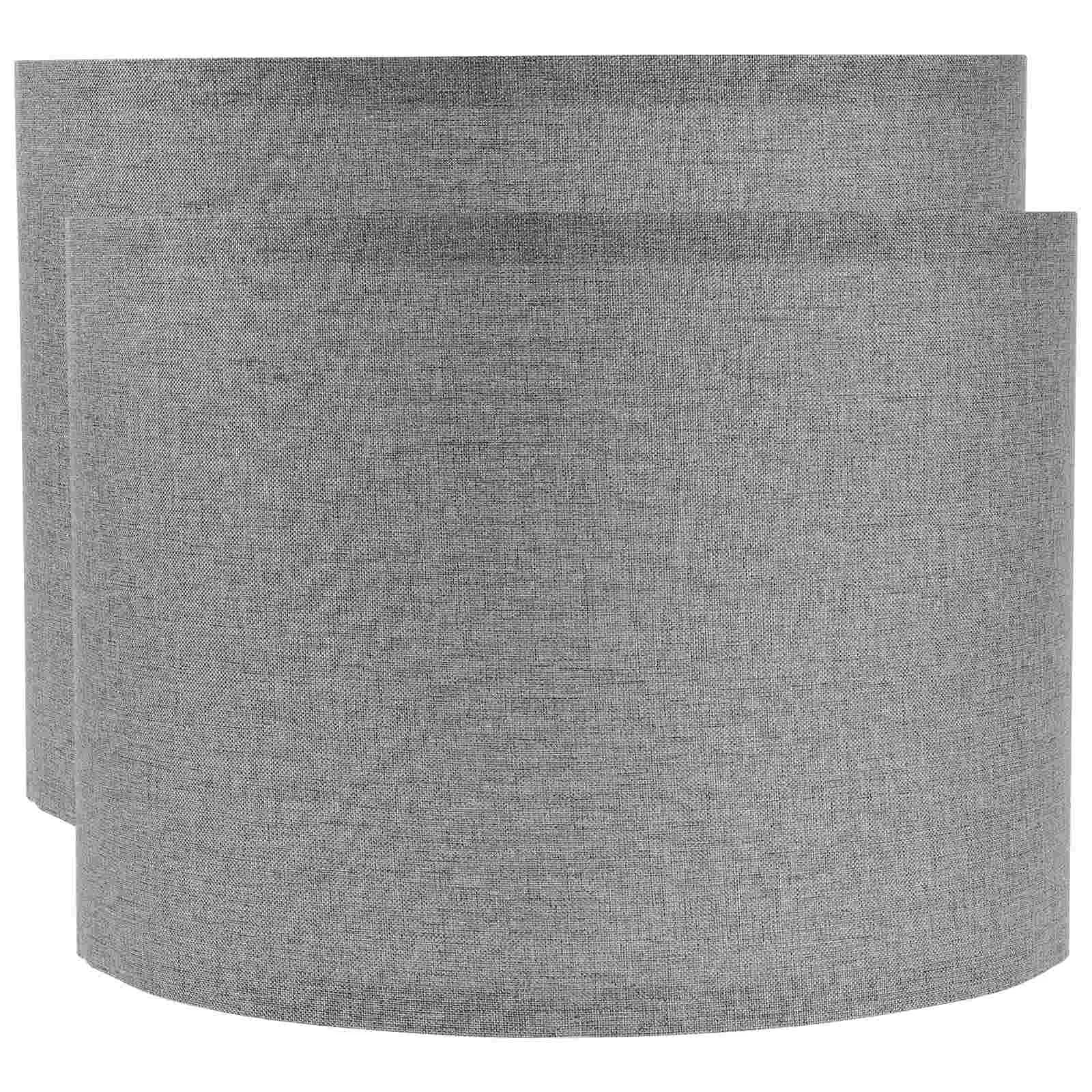

2 Pcs Household Linen Fabric Black Light Shade Ceiling Cover Lamp Shades Table Lamps Screen