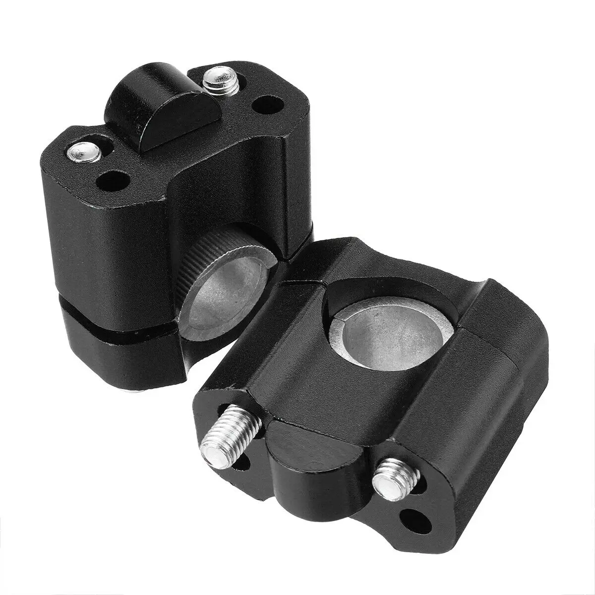 

7/8'' 22mm To 28mm Black Motorcycle Handlebar Bar Riser Mount Clamp Adaptor