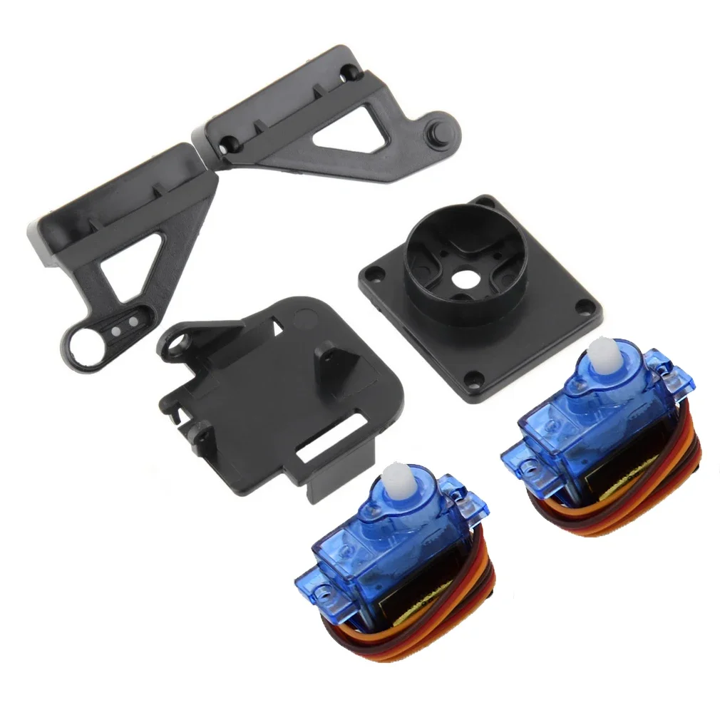 

SG90 Mg90s 9g Steering Gear Pan Tilt Two Axis PTZ Ultrasonic Aerial Model FPV Camera Support Accessories