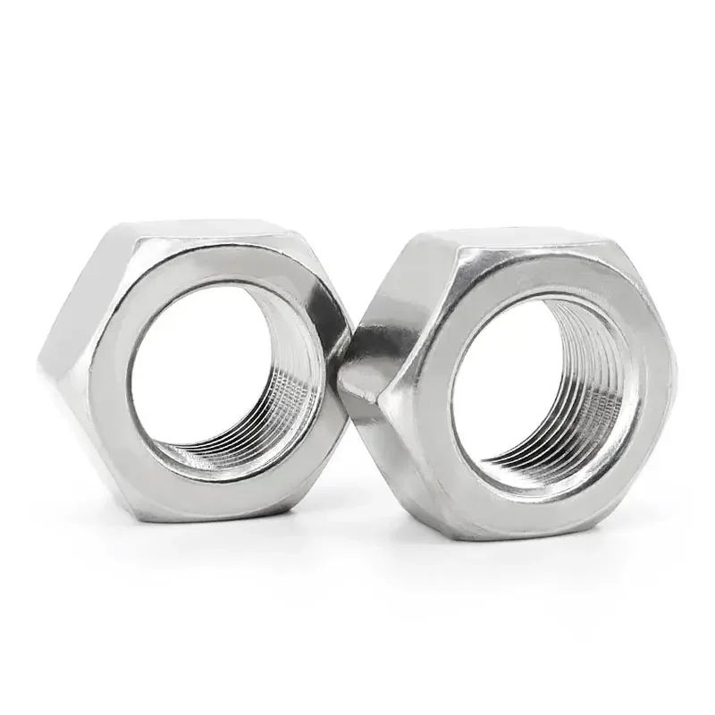 M4 M5 M6 M8 M10 M12 M14 ~ M24 DIN934 Шестигранная гайка с тонкой резьбой шаг нержавеющей стали 304