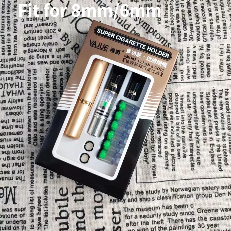 Круглый сменный наконечник для сигаретного фильтра моющийся держатель сигарет с