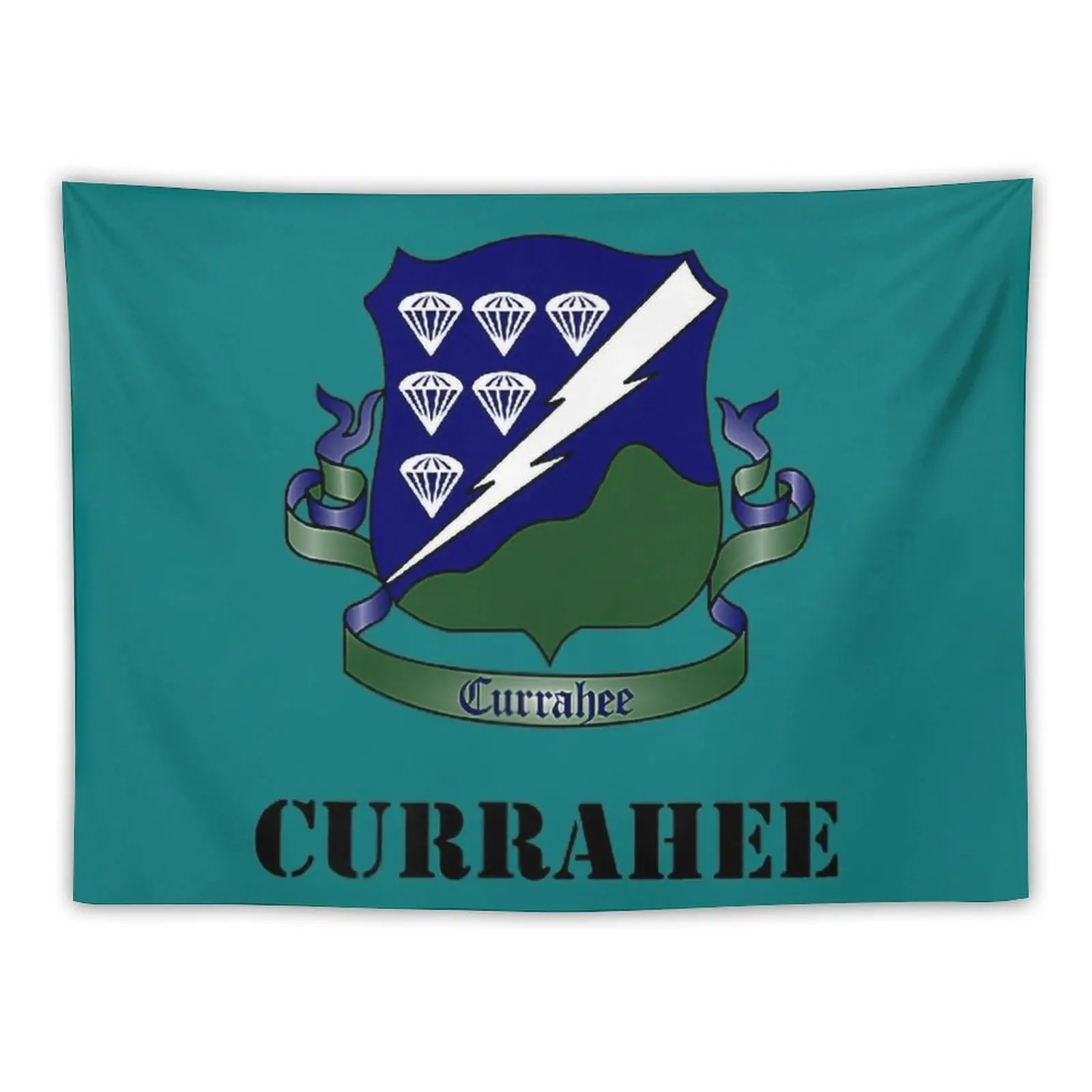 Белый гобелен с воздушно-капельным датчиком 101st 506th PIR DUI Currahee настенные подвесные