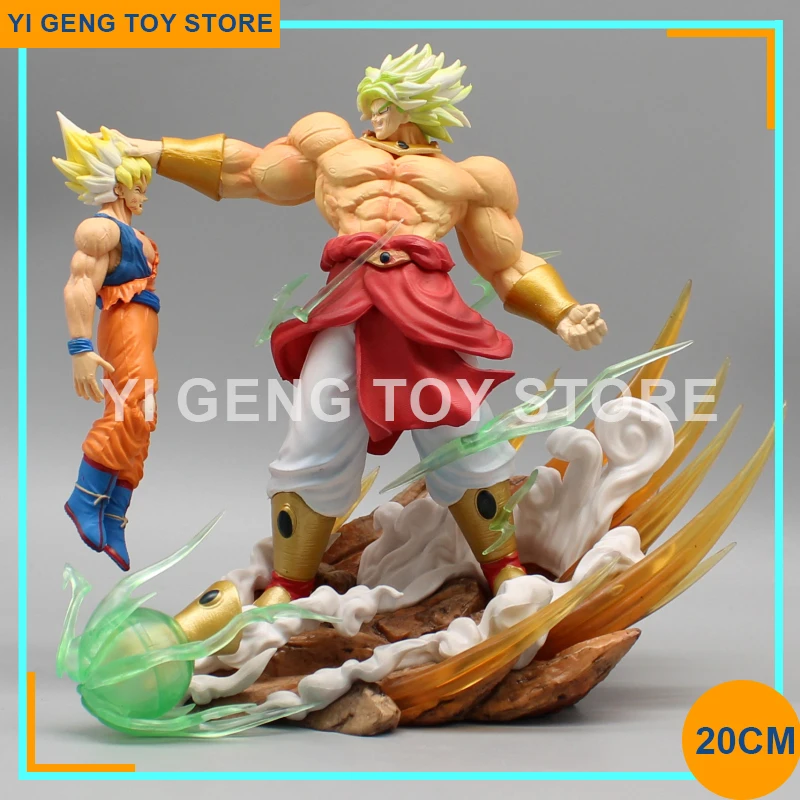 

Anime Dragon Ball Z Broli Vs Goku Figures Super Saiyan Broly Fullpower Gk Action Figurine Statue Collection 20cm Pvc Model Toys