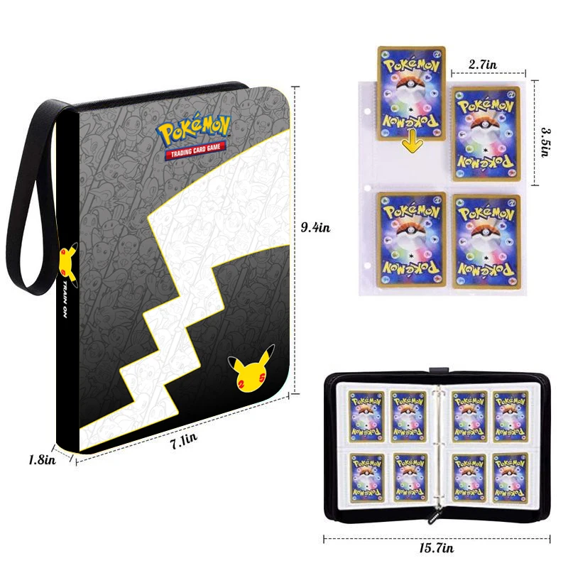 

Pokemon HOT Card book 400PCS/Cards 25th ANNIVERSARY Pokemon Card Game Album Book Pikachu Game Card Collection Book Toys Gifts