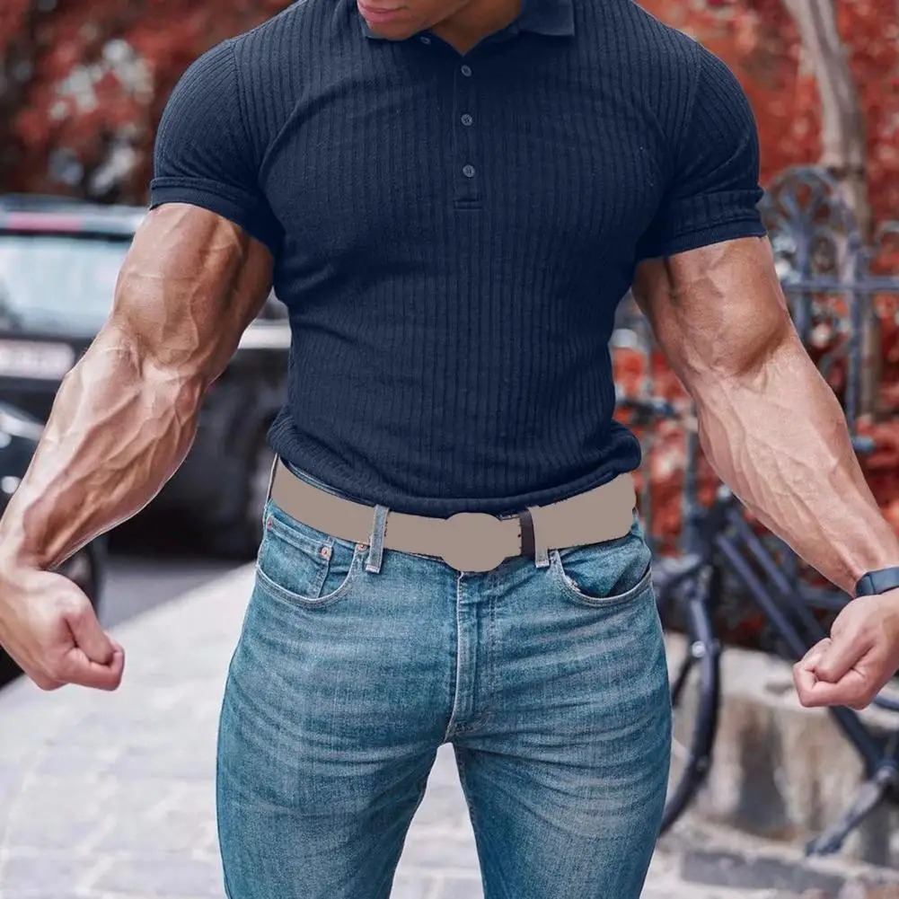 

Модный Быстросохнущий мужской спортивный топ для бега, повседневный мужской спортивный топ, полосатая текстура, быстросохнущая летняя рубашка, мужская одежда