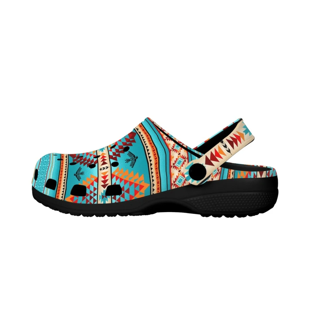 Nopersonality Turquoise Southwestern Slippers Women Home Out Sandals Fashion Flat Breathable Slide Slipper Summer Chinelos