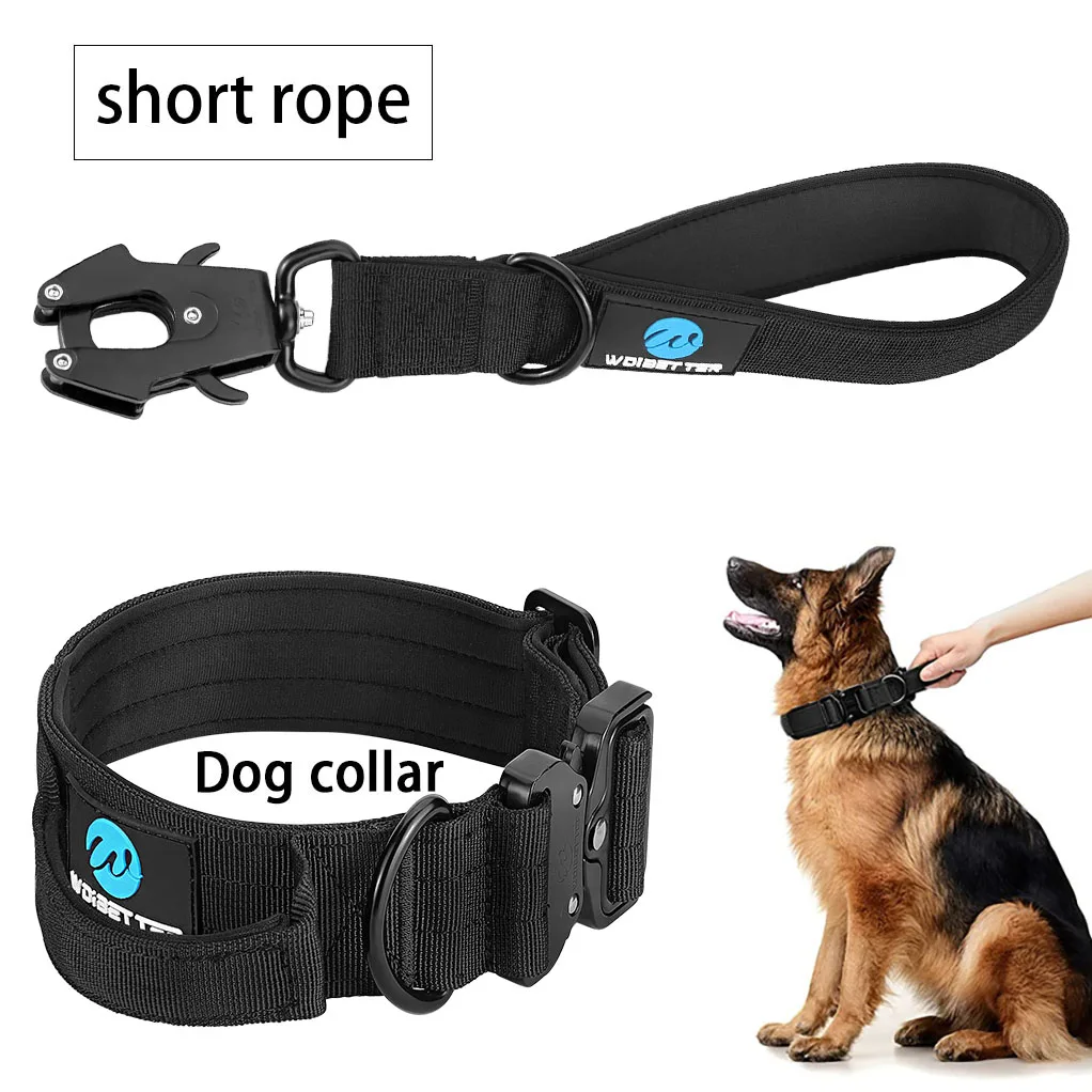 Скидка Тактический собачий ошейник военный Регулируемый прочный тренировочный нейлоновый Шепард с металлической пряжкой поводок для домашних жи... Цена Тактический собачий ошейник военный Регулируемый прочный тренировочный нейлоновый Шепард с металлической пряжкой поводок для домашних жи...