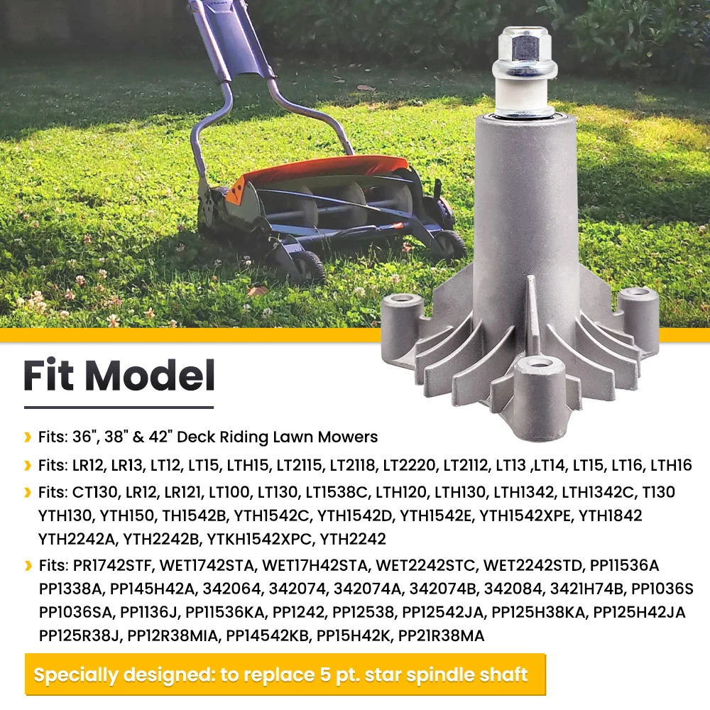 Сверхмощный шпиндель в сборе для ремесленника 36 дюймов 38 42 палуба 130794 DLT 3000 T1000