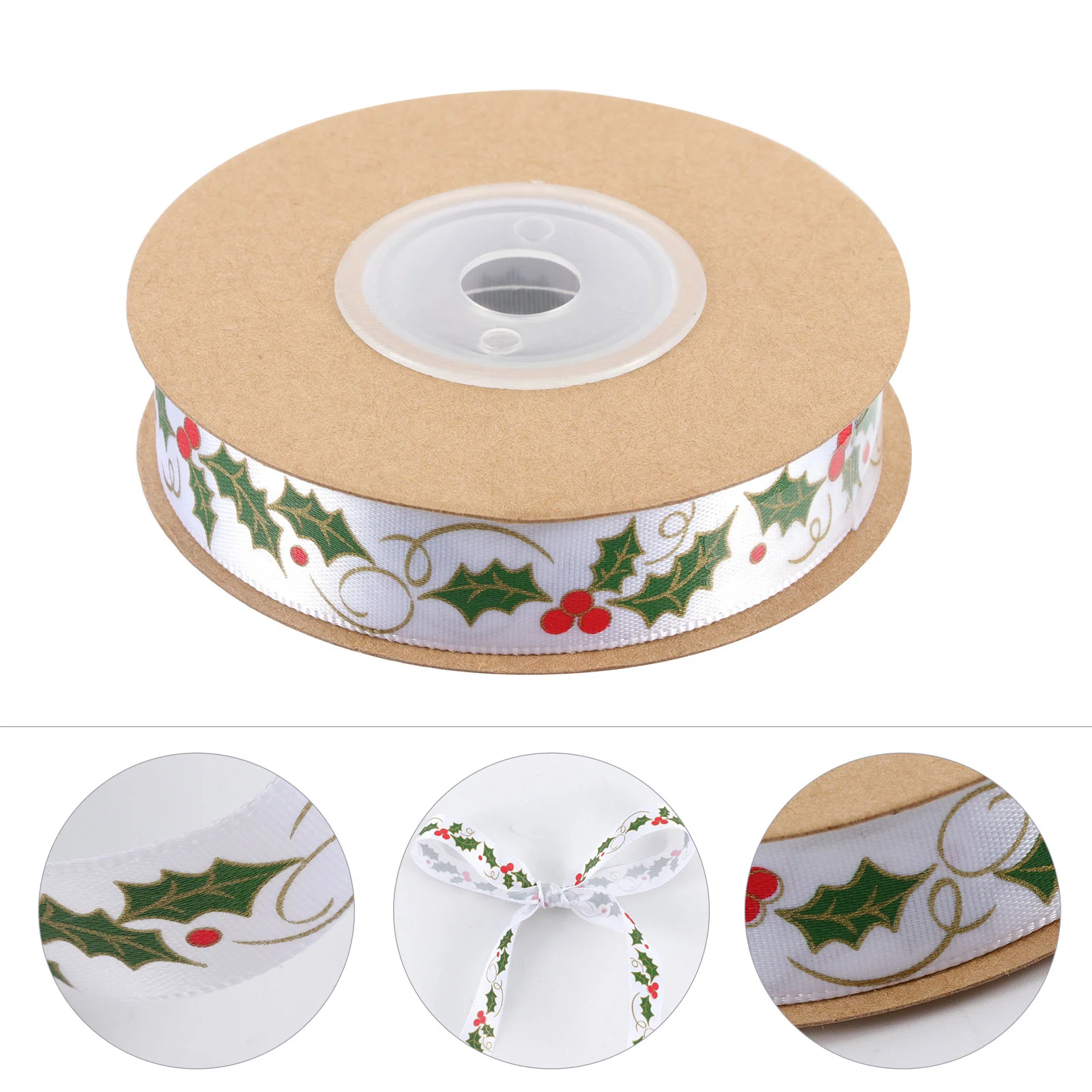 

Ribbon Christmas Gift Tinsel Garland Wired Decorative Wrap Satin Double Faced Holiday Shiny Bow Decorations Wedding Band Packing