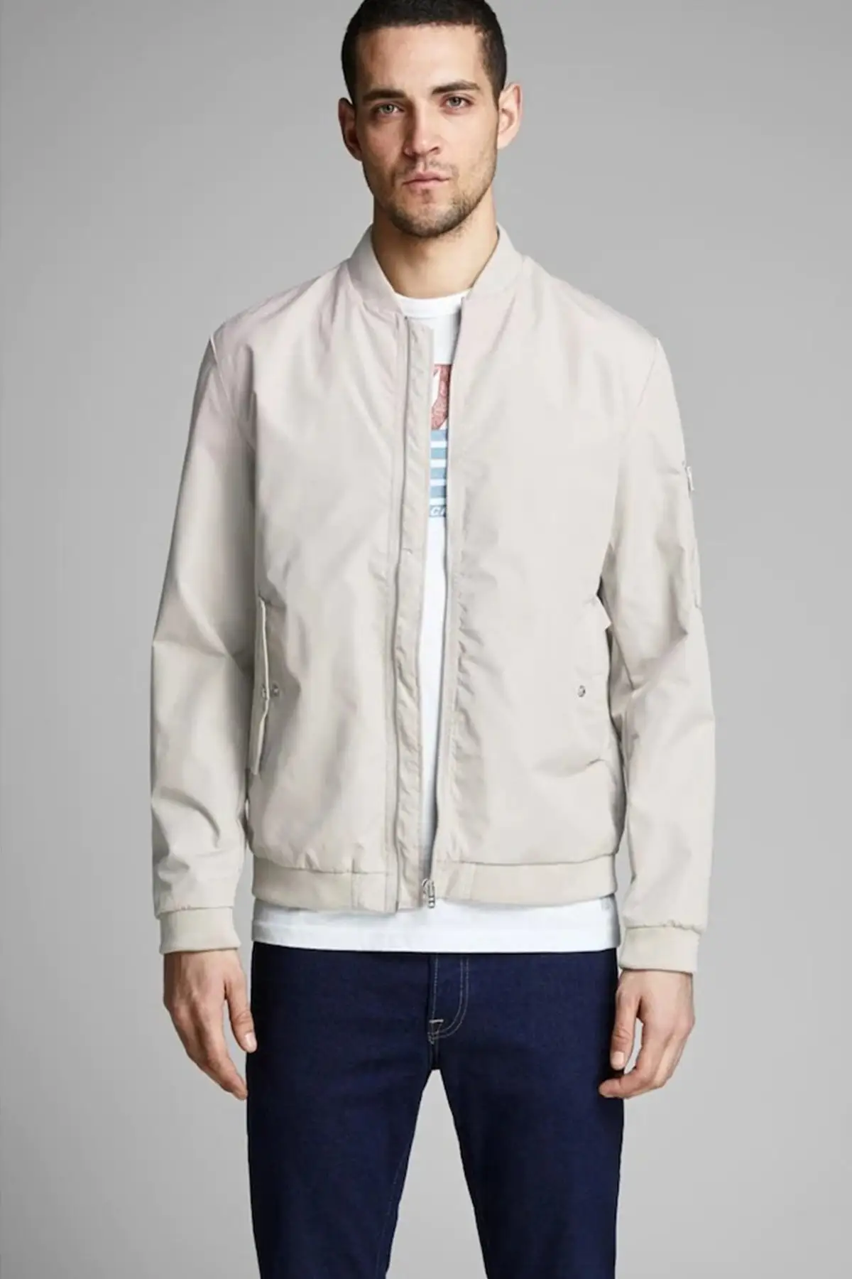 Куртка-бомбер для пустыни Jack &amp Jones туркейсское качество модный дизайнерский