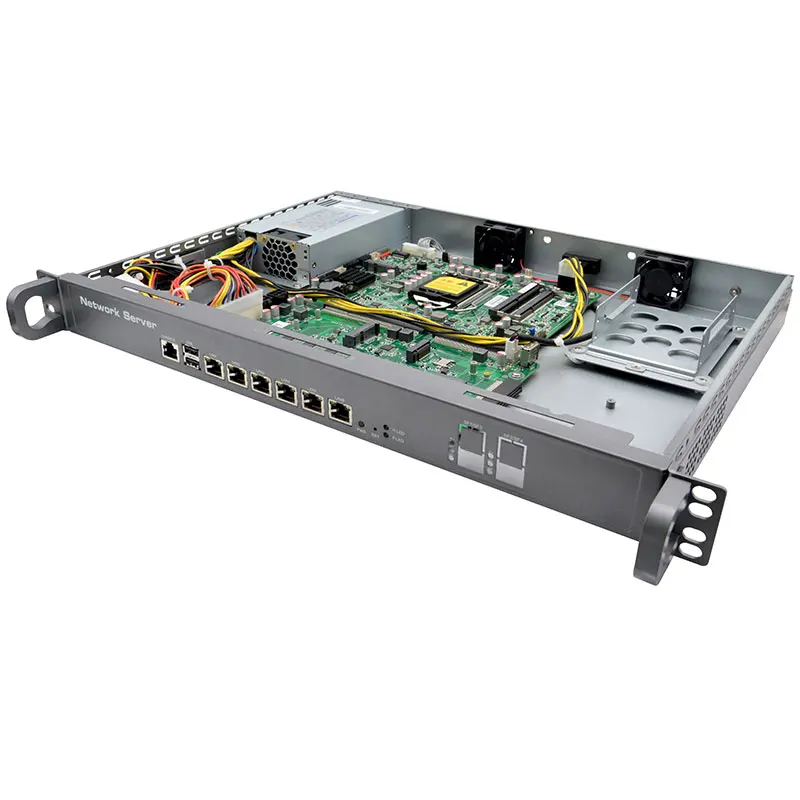 LGA1151 Intel Core i3 8100 i5 8400 i7 8700 1U 6 Nic серверная стойка 2 SFP 1G 10G брандмауэр устройство PfSense