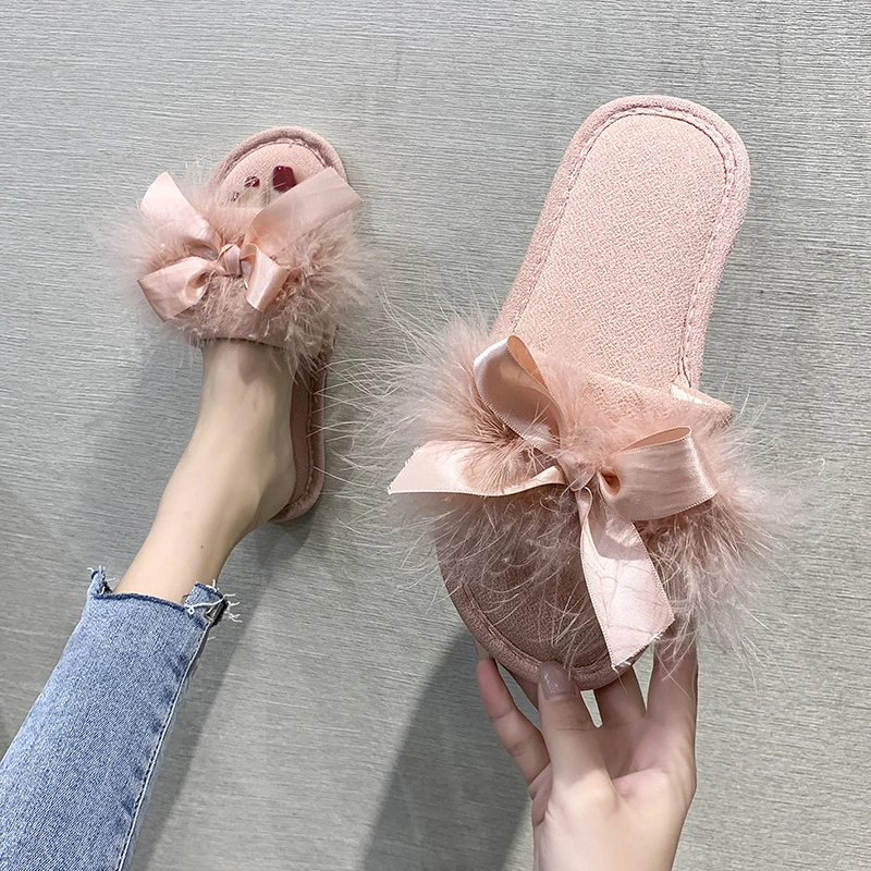 

Fairy Style Bow Tie Slippers for Women's Version, Summer Outerwear Style, 2023 New Home Sandals, Various Colors