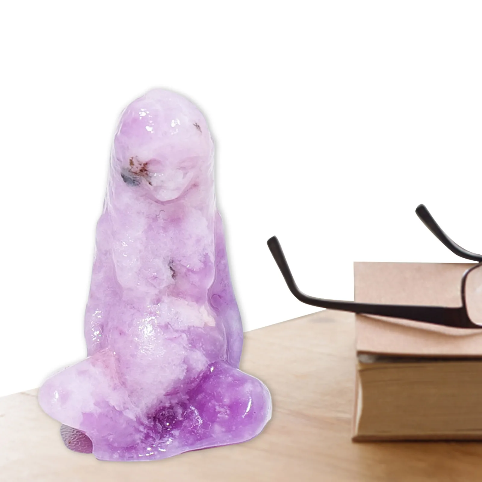 

Crystal Quartz Decor Crystal Mother Earth Ornament Creative Carving Centerpiece Energy Crystal Gemstone Healing Home Decoration