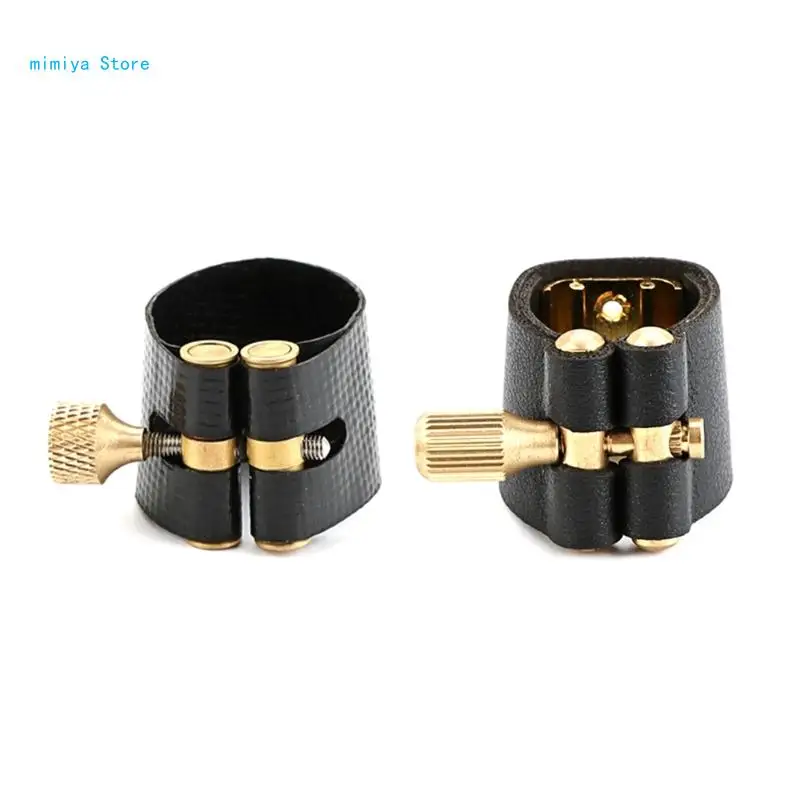 

Alto Saxophone Ligature Fastener Compact Durable Artificial Leather for Alto Sax