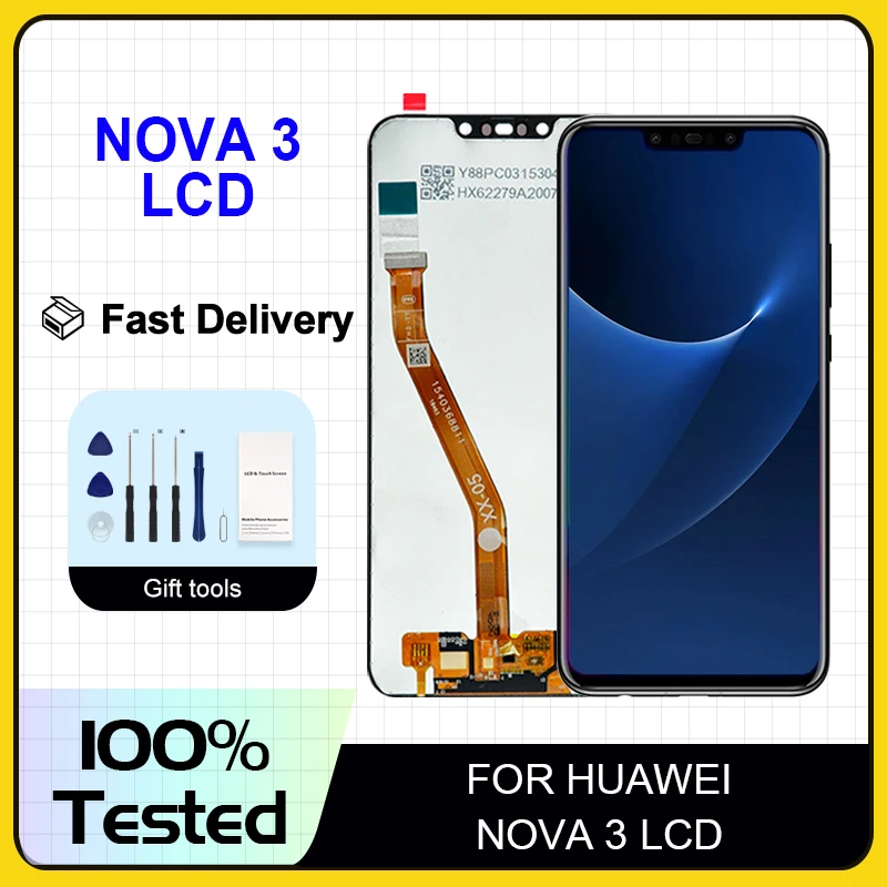 1 шт., сенсорный ЖК-экран 6,3 дюйма для Huawei Nova 3