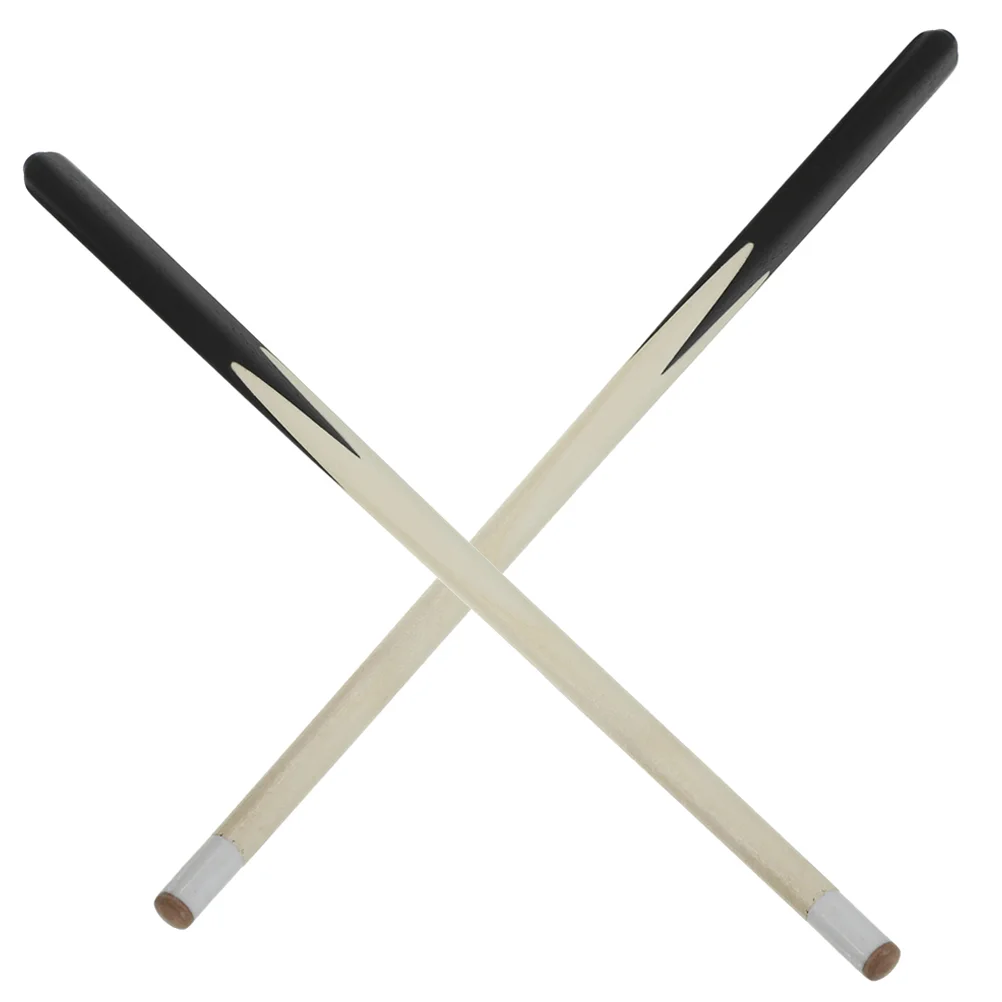 

2pcs Pool Cue Wood Billiard Cue Stick Convenient Cue Stick Short Pool Cue Sticks