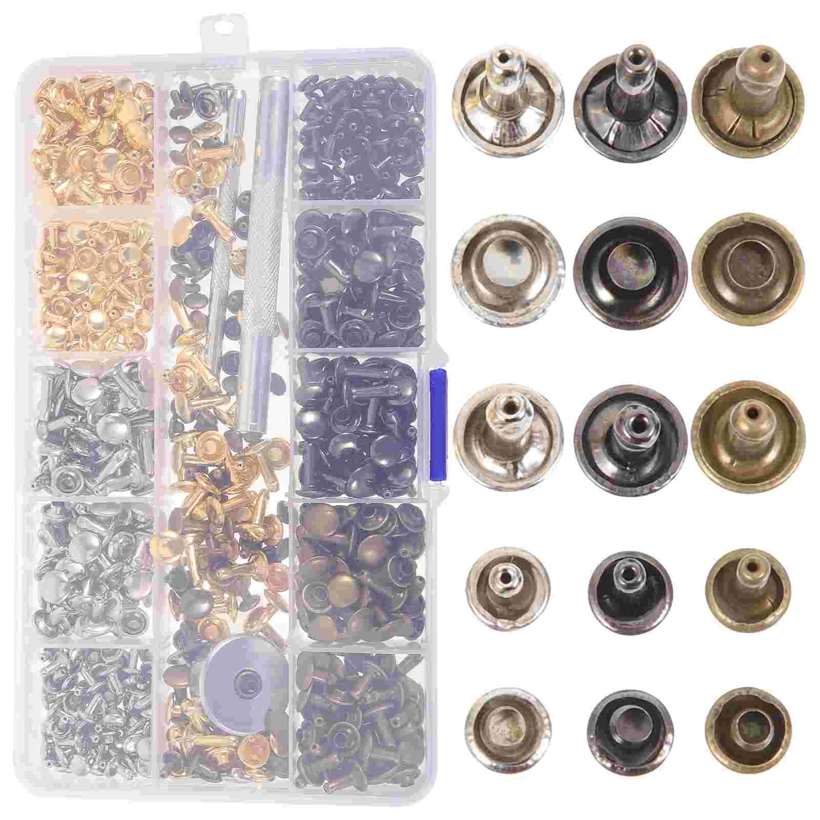 

1 Set Rivet Kit Tools Craft Accessories Rivets Bag Belt Rivets Studs