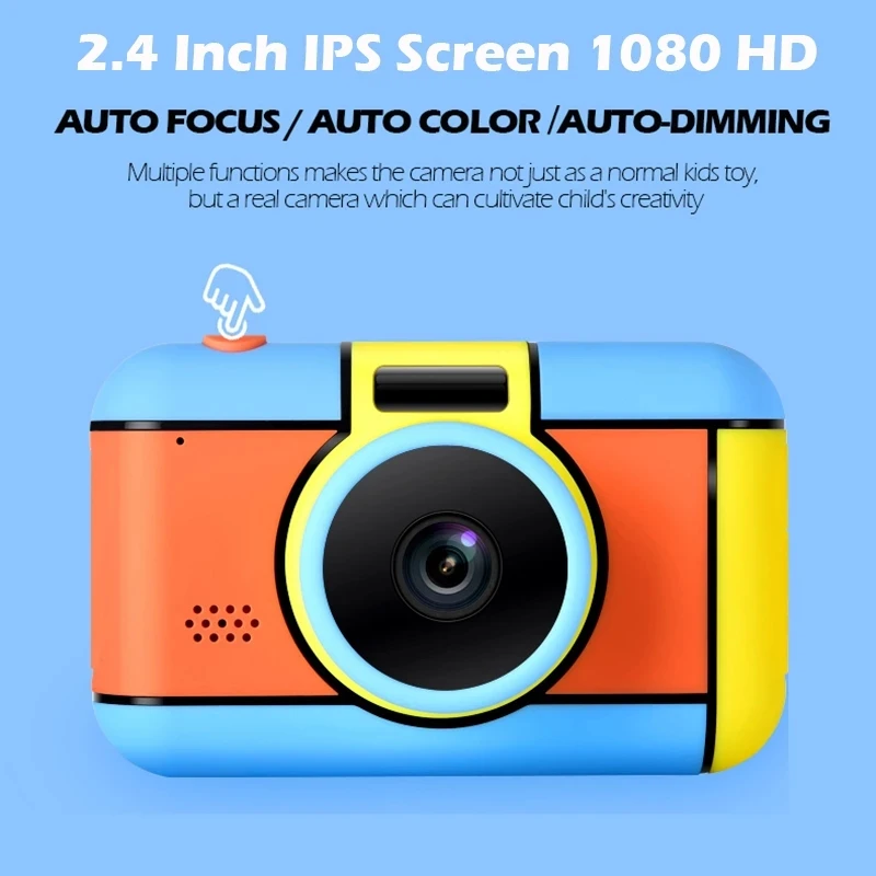 

3200W Pixel HD Digital Camera 2.4 Inch IPS Screen Kids Photo Video Camera with Lanyard USB Charging Birthday Holiday Gifts