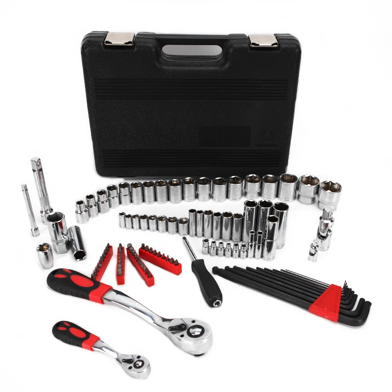 Набор торцевых гаечных ключей KAFUWELL SS150034A 100 шт. набор инструментов с трещоткой