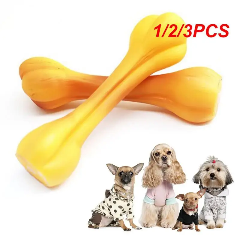 

1/2/3PCS Vocal Toys Diameter 15cm Elastic Bite Resistant Nontoxic Abrasion Resistance Of Molars Simulated Bones Pet General Toys