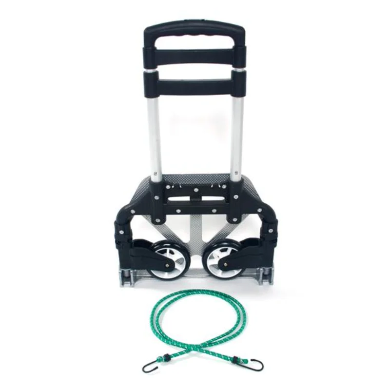 

Portable Folding Collapsible Aluminum Cart Dolly Push Truck Trolley Black[US Stock]