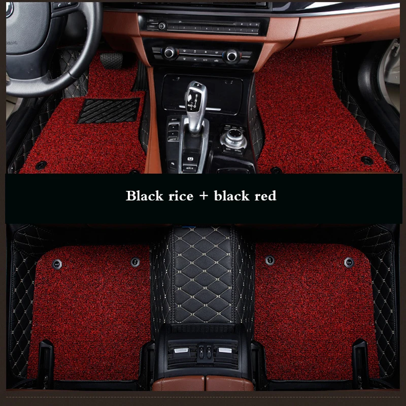 

High-quality Leather Car Floor Mats for Tesla Model Y Model 3 Model S Model X Car Accessories Carpet Rugs Interior details