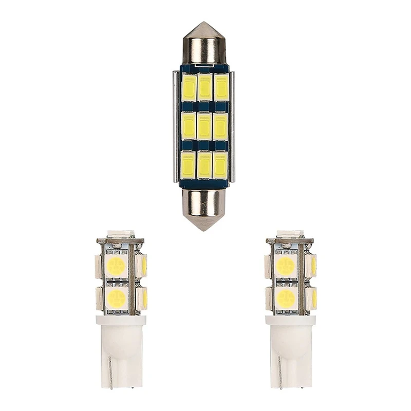 

JK Dome Light Bulbs, Interior Bright White Upper LED Reading Map Lights Kit For Jeep Wrangler JK 2007-2017 4-Door - 3PCS