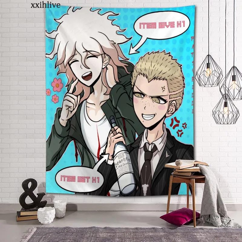 

Custom Tapestry Kuzuryuu Fuyuhiko Printed Large Tapestries Hippie Wall Hanging Bohemian Art Decoration Room Decor 5.17