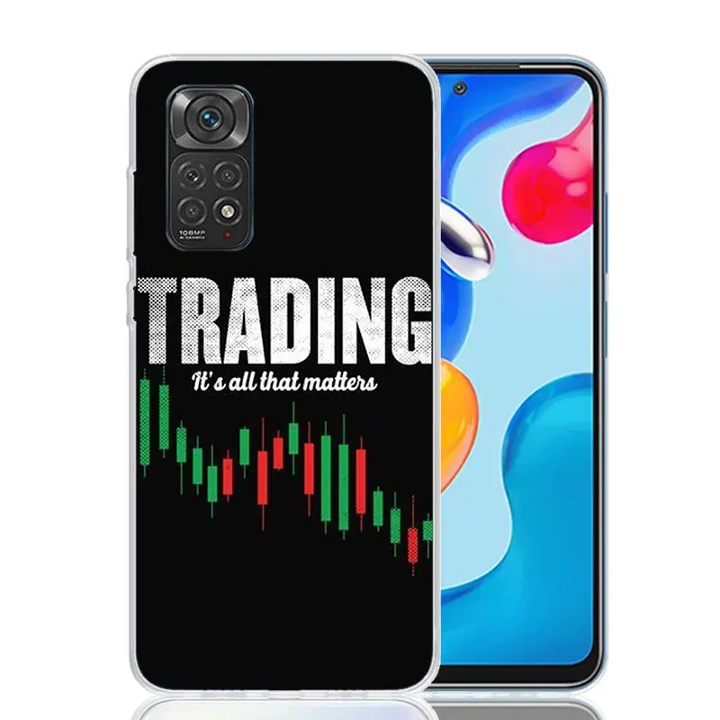 Чехол для телефона Trade Investment Forex Stock Market Xiaomi Redmi Note 13 12S 12 11S 11T 11E Pro Plus 10S 10 9S 9 8T 8 7 Art Custo