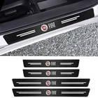 4 шт. наклейки на порог двери автомобиля из углеродного волокна против царапин для FIAT Abarth 500 Astra Panda Grande Punto Tipo Stilo 500X Freemont