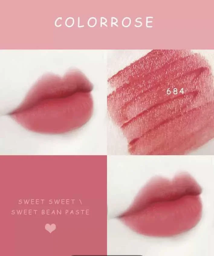 Бесплатная доставка лак для губ Colorrose бархатная матовая недорогая помада грязный