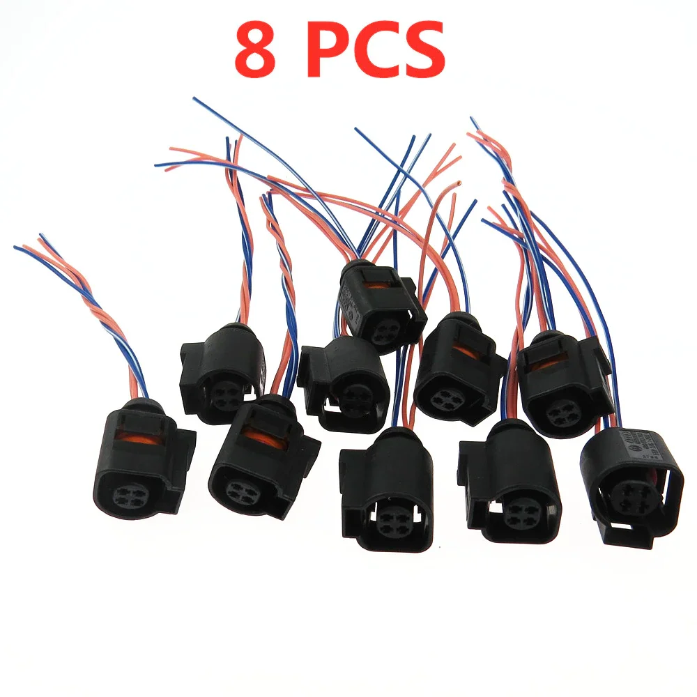 

Qty8 Water Temperature Sensor Pigtail Plug Wire Connector Cable Harness for VW Golf Passat Beetle Tigua Audi A4 A6 4B0 973 712