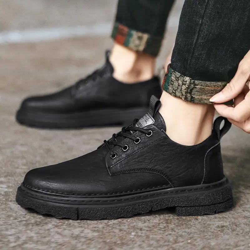 

Мужские кожаные туфли, коричневые дышащие деловые сандалии из натуральной кожи, повседневные босоножки, обувь для жениха на лето, 2023