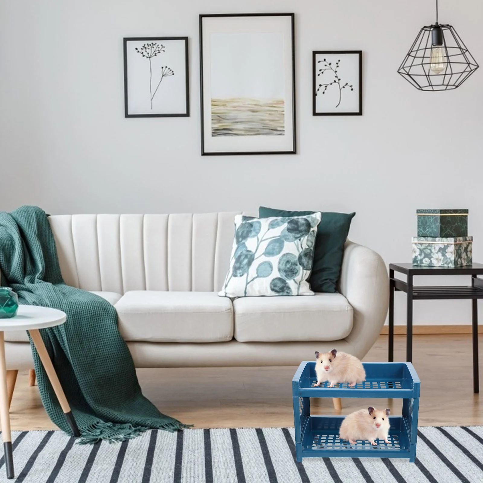 2-х шт. клетка для маленьких домашних животных двухслойная кровать хомяка морской