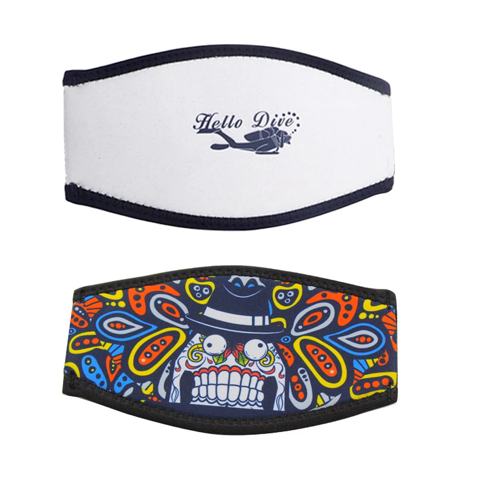 

1pc Neoprene Scuba Diving Mask Head Strap Cover Mask Padded Long Hair Band Strap-Wrapper Water Sports Equipment