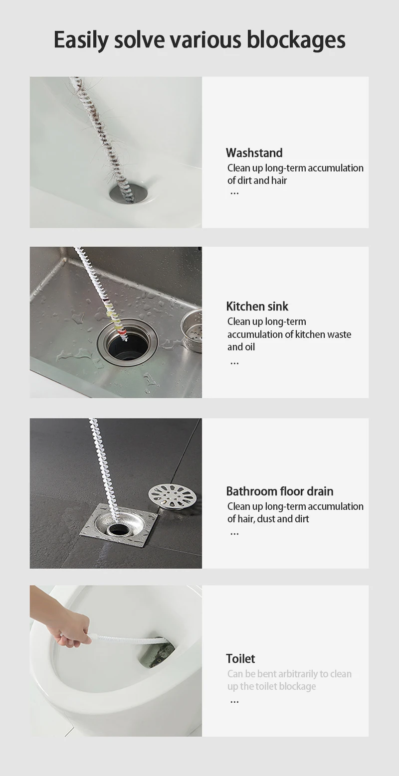 Супер длинная щетка для выемки труб гибкий очиститель канализации чистки