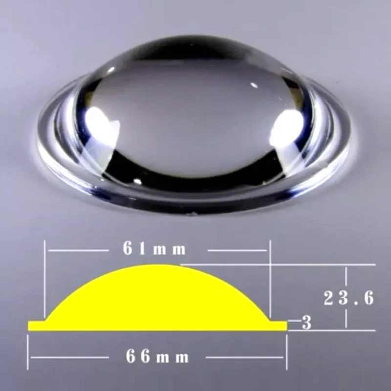 Акриловая лампа PMMA Plano konvex 66 мм с регулируемым зумом 2 шт.