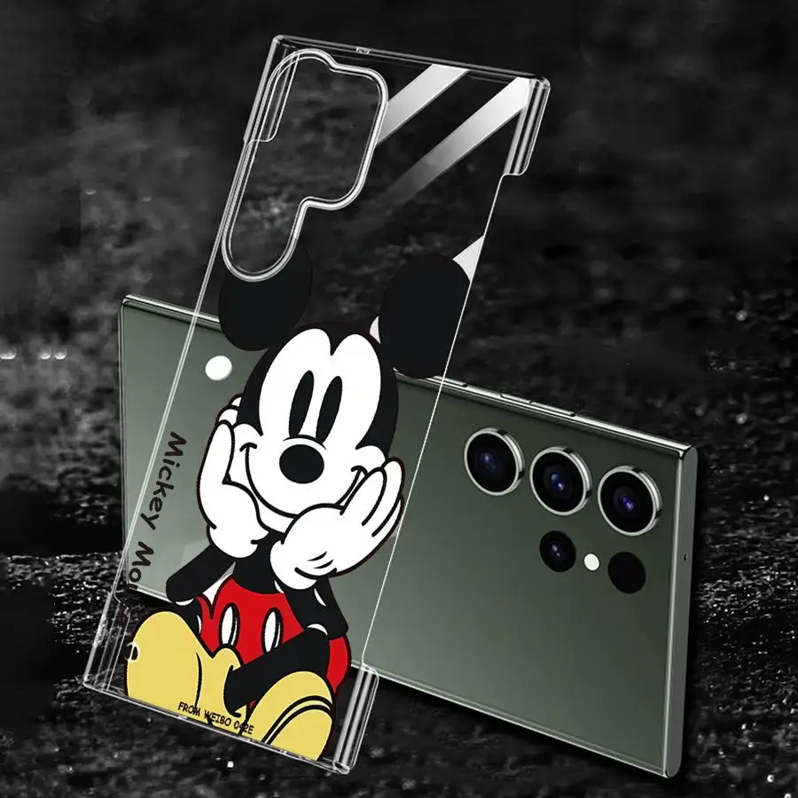 Жесткий чехол для телефона Disney с Микки Маусом и рисунком Samsung Galaxy S20 FE S21 S22 S23 S24 Ultra
