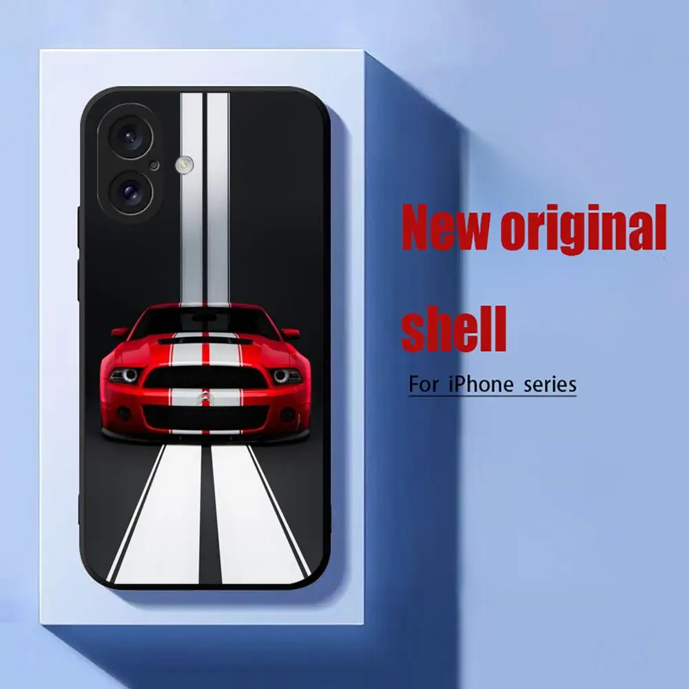 Чехол для телефона C-Citr-oenS Racing iPhone 16 15 14 13 12 11 X XR XS 8 Plus Mini Pro Max мягкий черный