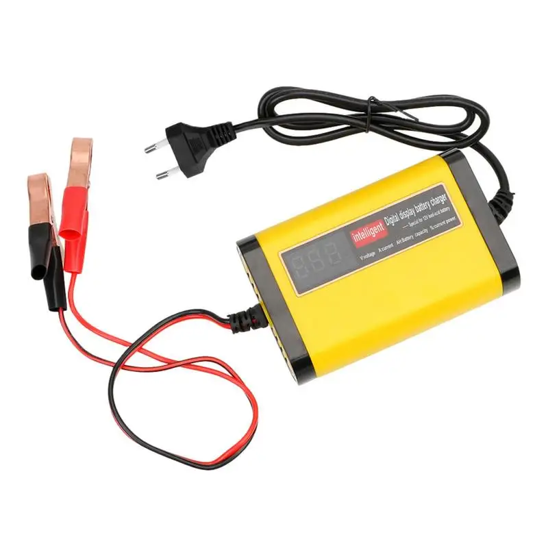 

Car Battery Charger 12V 2A Fully-Automatic Smart Car Battery Charger LCD Display Car Battery Fast Charger For Auto Motorcycle