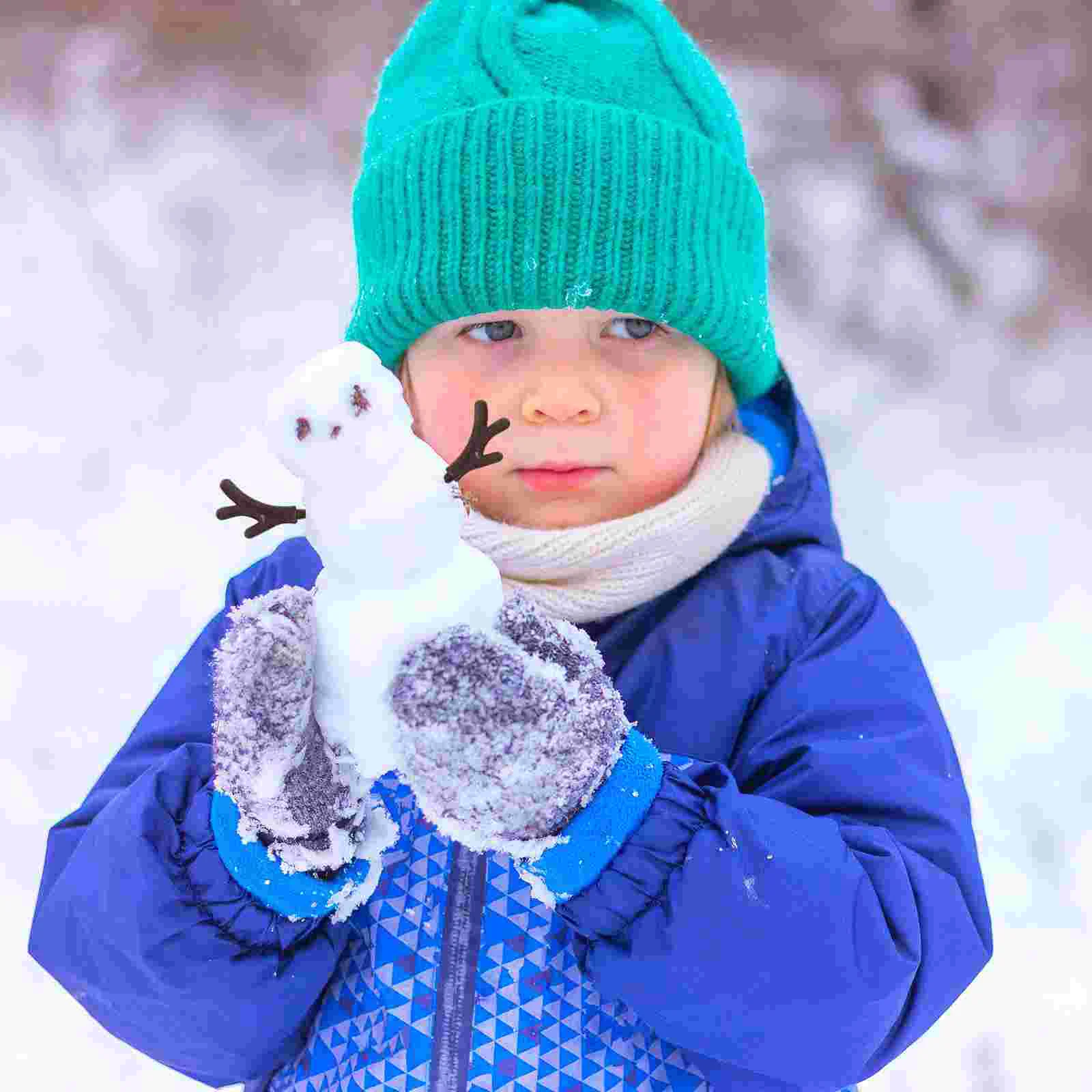 100 шт. оленевые рожки DIY снеговик рукоятка Декор верхняя шляпа украшение