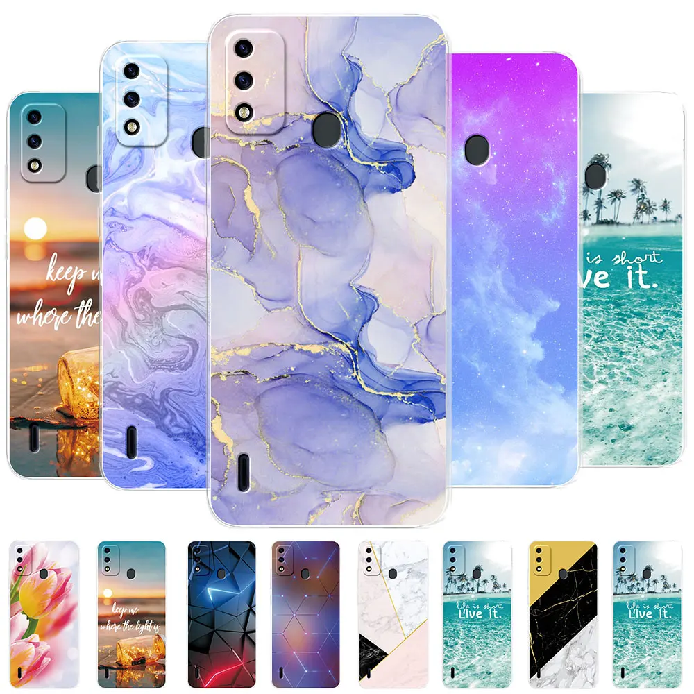 Для Itel A48 чехол Itel A48 силиконовый мягкий ТПУ прозрачный чехол для телефона для Itel A48 чехол для Itel A48 чехол с рисунком модный бампер