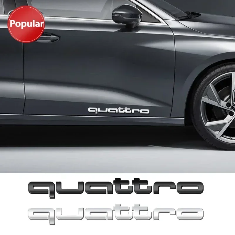3D ABS Стайлинг автомобиля Quattro эмблема кузова задний багажник декоративная наклейка для Audi Quattro A3 A4 B8 8P 8V B6 A5 A6 C7 Q5 B9 B7 C6 A1 (art.: 3920cf4385bf7) - 3920cf4385bf7