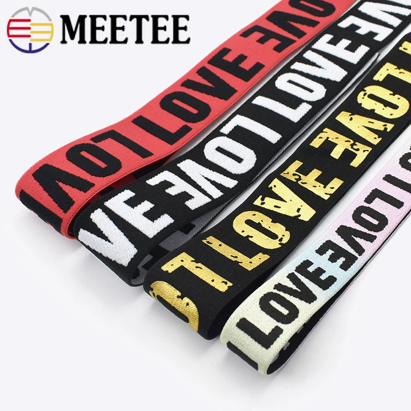 

Meetee 5/10Meters Nylon Elastic Bands 25/40mm Polyester Webbing Tapes Bag Decoration Strap Garment Belt DIY Sewing Accessories